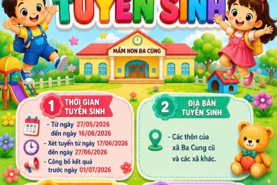 Thông báo tuyển sinh năm học 2026-2027
